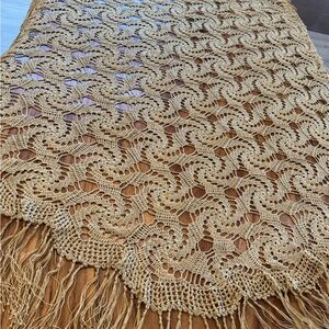 Boho style- beautiful oval table cloth